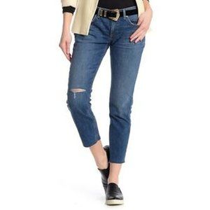 Rag & Bone Low Rise Slim Boyfriend Juni w/holes Dre Jeans 24